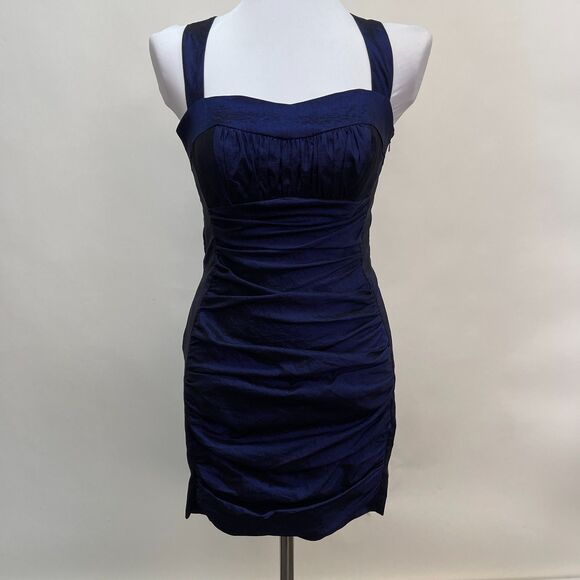 Jessica McClintock Women's Dress Size 4 Purple Sleeveless - Picture 1 of 8